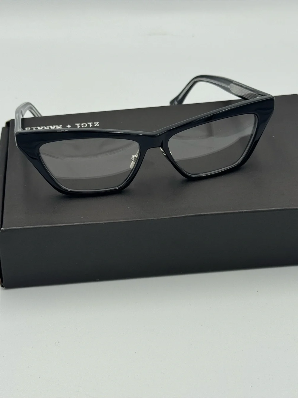ZiGi + MARAiS Modern Marilyn Blue Light Glasses Black Clear Lens NIB